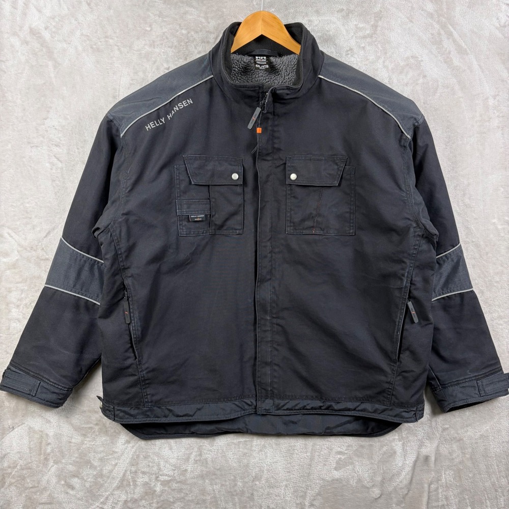 Helly Hansen Workwear 4XL Chelsea Black Jacket Sherpa Lined Utility Heavy Duty